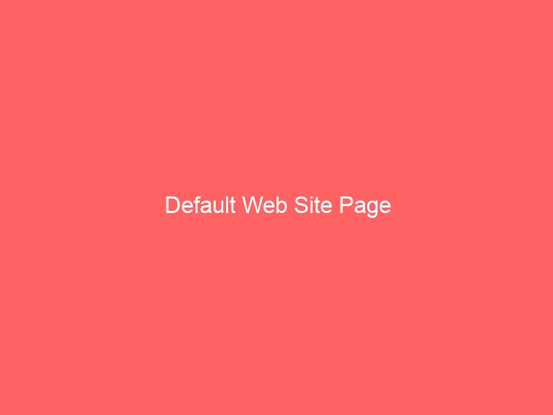 Default Web Site Page