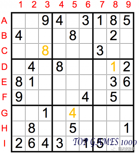Sudoku solving technique introduction: box exclusion method in Sudoku